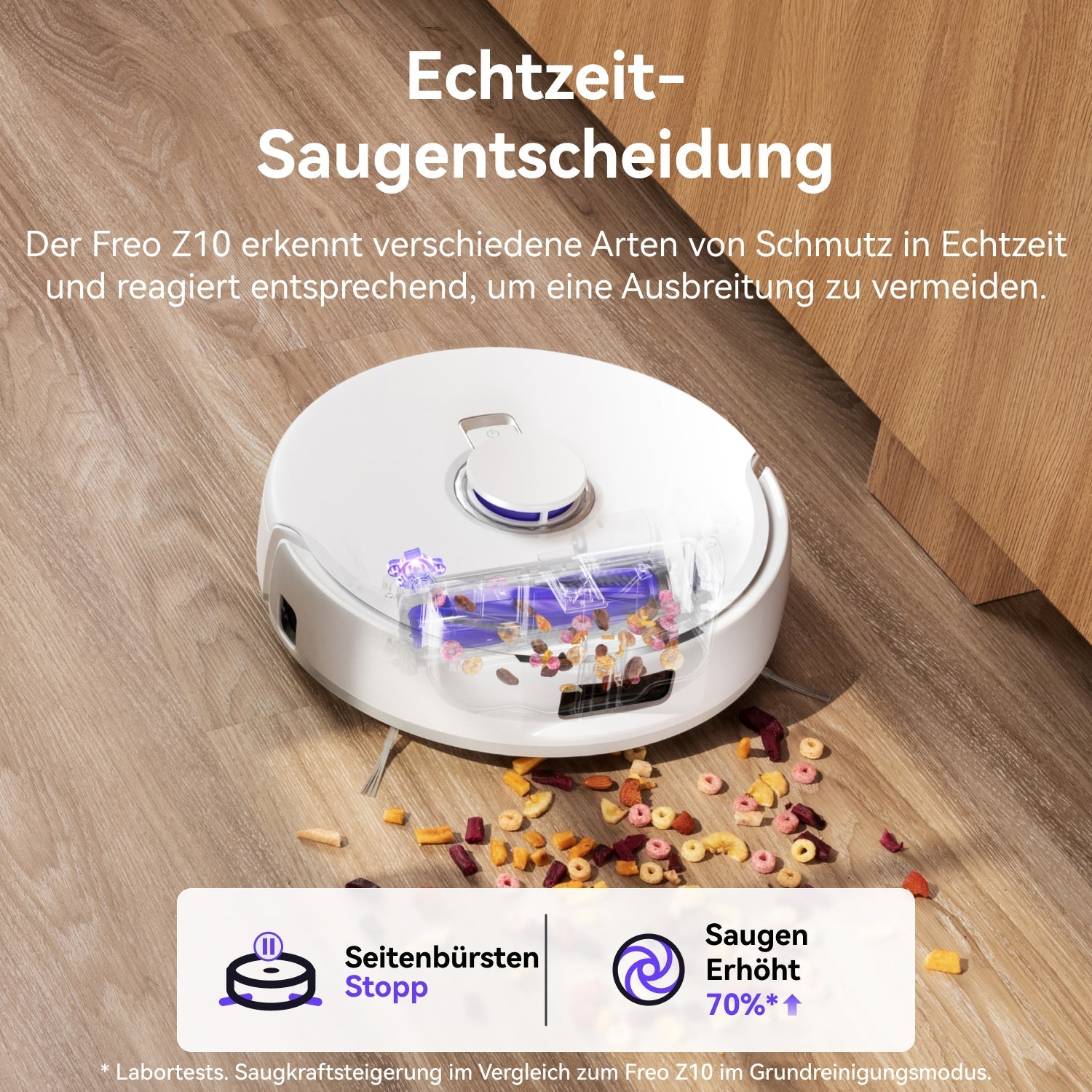 Freo Z10 3 in 1 Saugroboter mit Wischfunktion