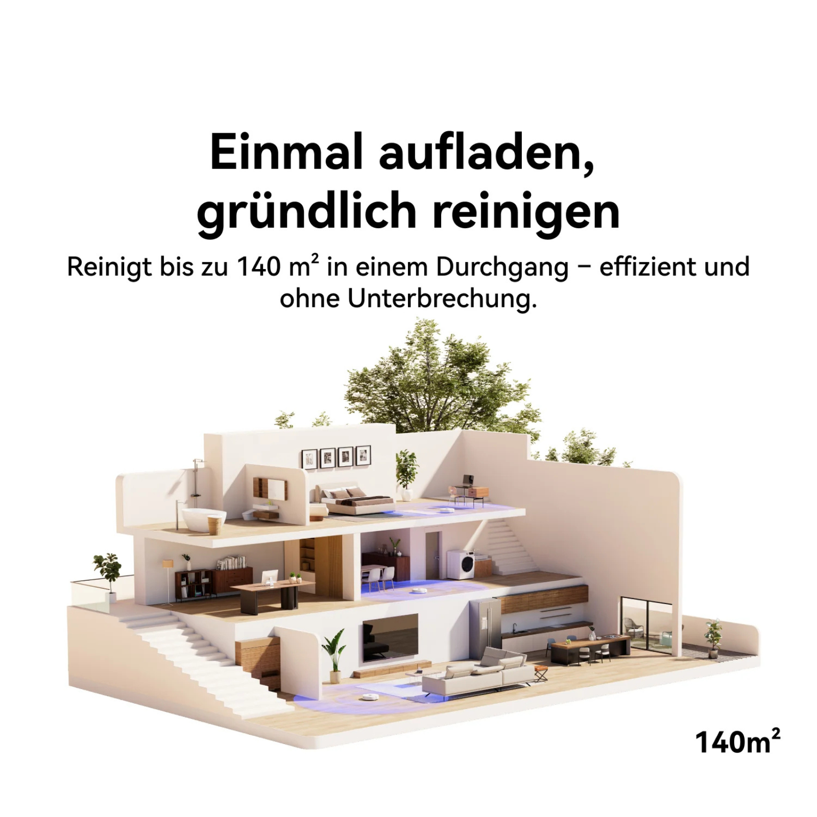 Freo Z10 3 in 1 Saugroboter mit Wischfunktion